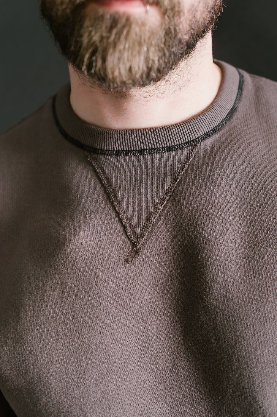 LCS1003 - Sinker Super Fluffy Knit Double-V Sweatshirt - Classic Black - Image 13
