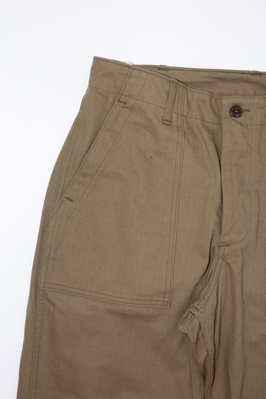 Lot 1086 - HBT Military Pants - OD Green - Image 4