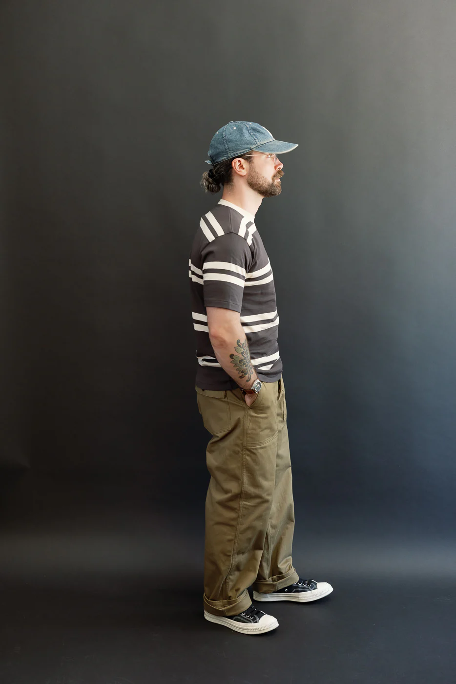 Lot 1086 - HBT Military Pants - OD Green - Image 9