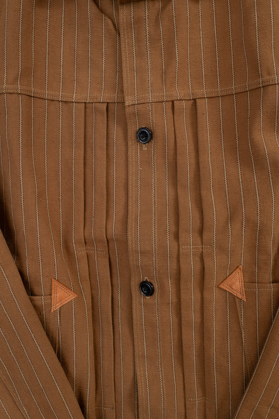 Lot 2214 - 1880 Greenbaum Heavy Leatherbound Brows Jacket  - Duck Stripe - Image 3