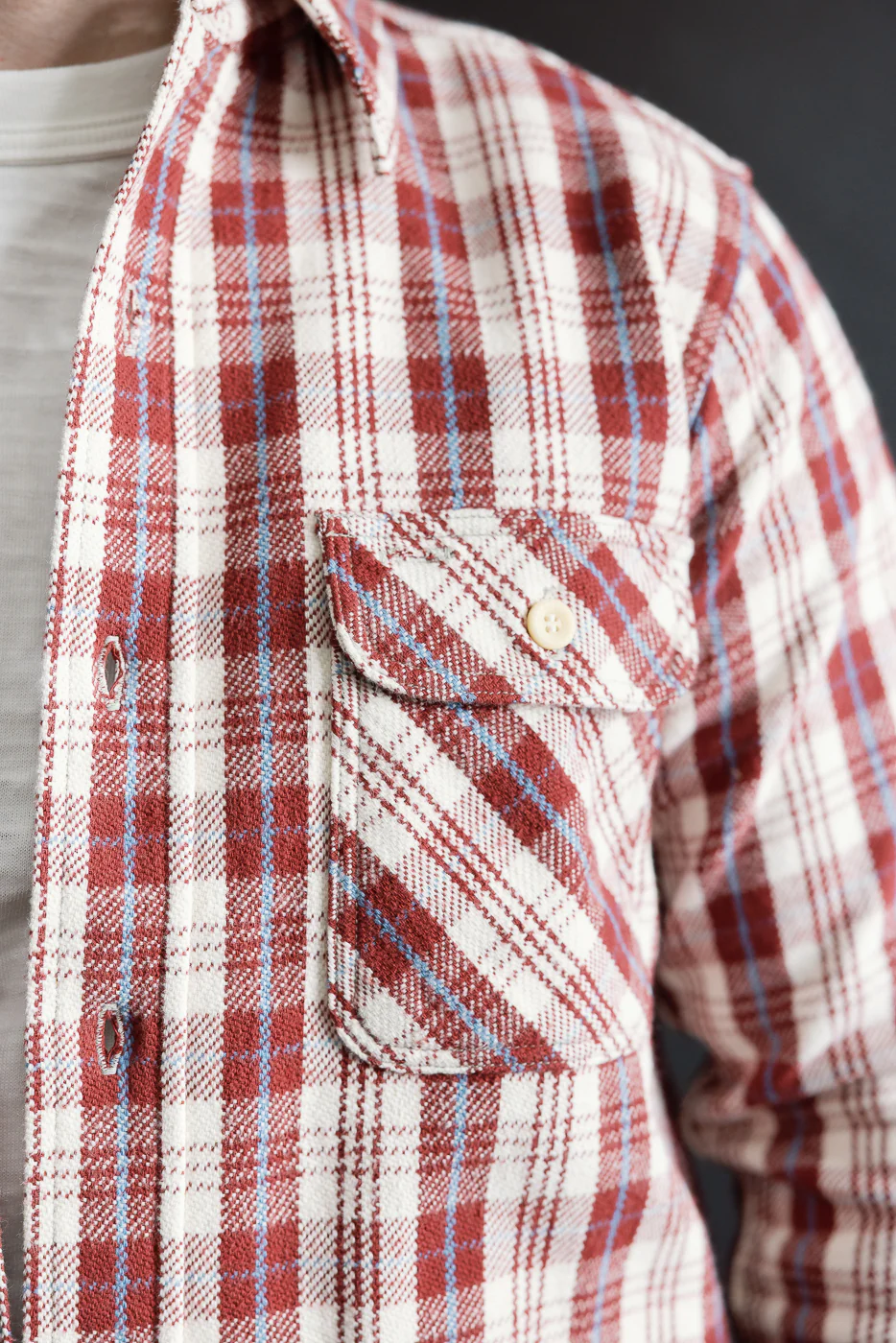 Lot 3104 - Flannel Shirt E Pattern - Maroon O/W - Image 17