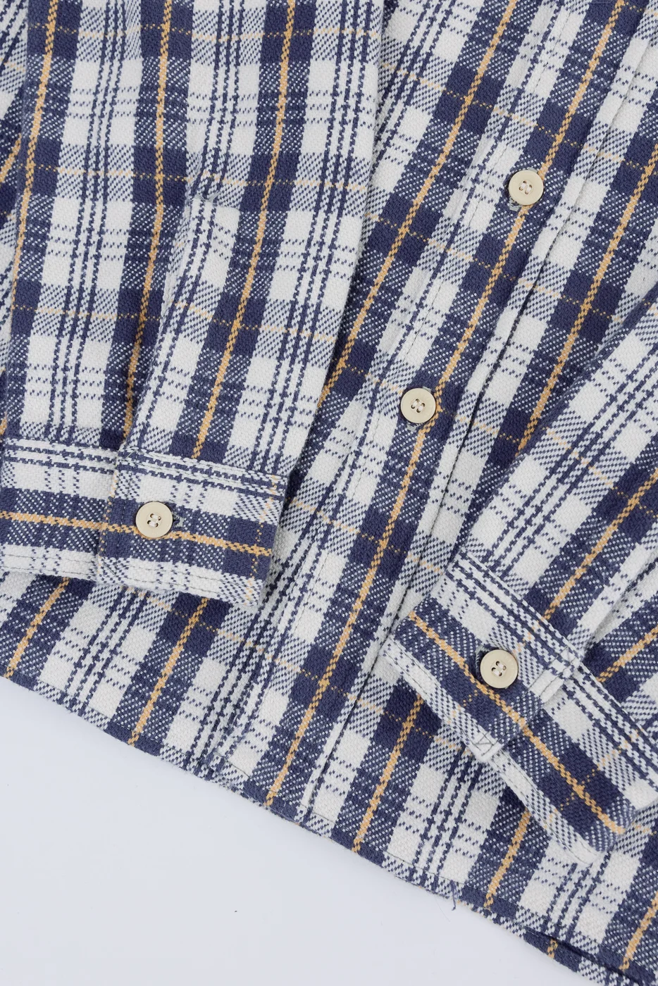 Lot 3104 - Flannel Shirt E Pattern - Navy O/W - Image 4