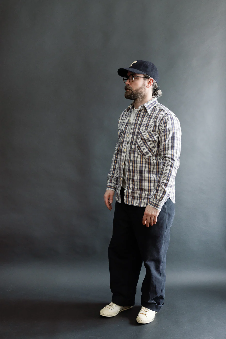 Lot 3104 - Flannel Shirt E Pattern - Navy O/W - Image 7