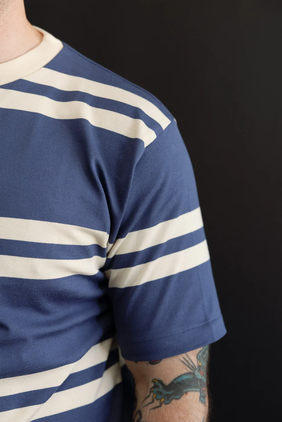 Lot 4113 - Stripe T-Shirt - Blue - Image 15