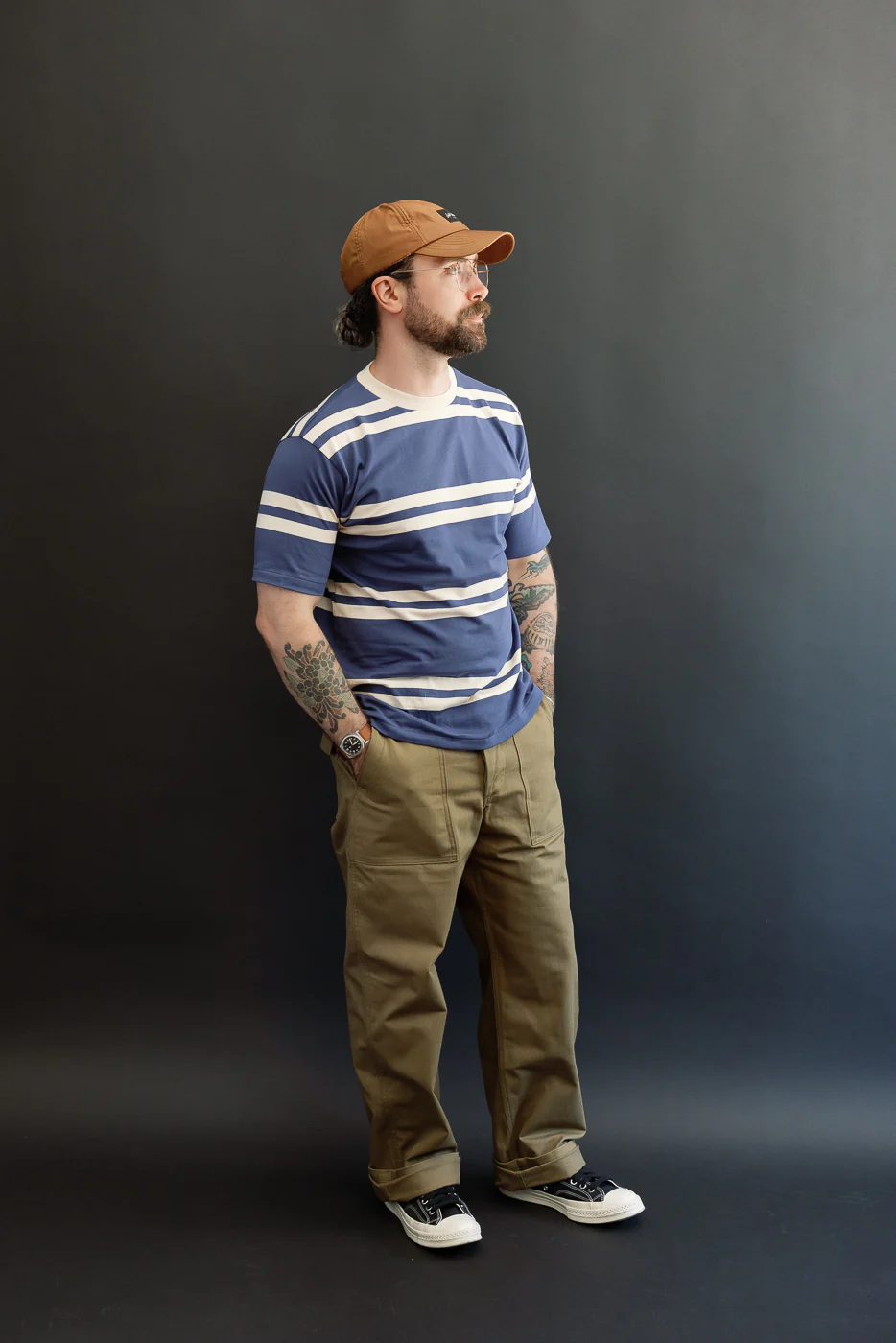 Lot 4113 - Stripe T-Shirt - Blue - Image 6