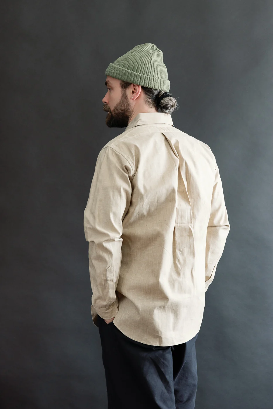 Lot JG-34 - BB Round Collar Oxford - Brown - Image 10