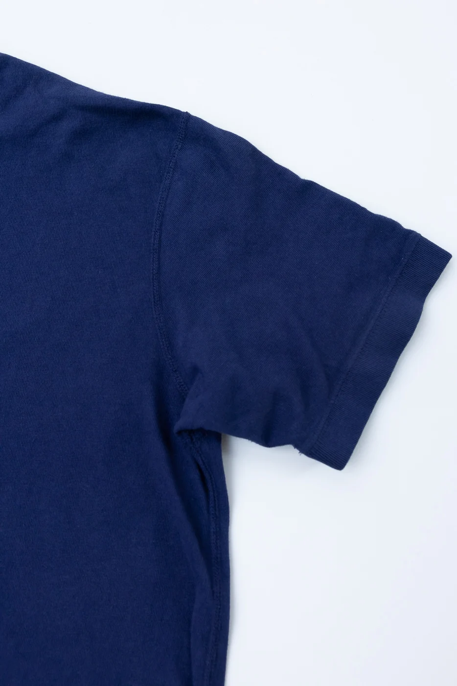 LRH1042 - Loopwheeled Classic Henley - French Navy Blue - Image 3