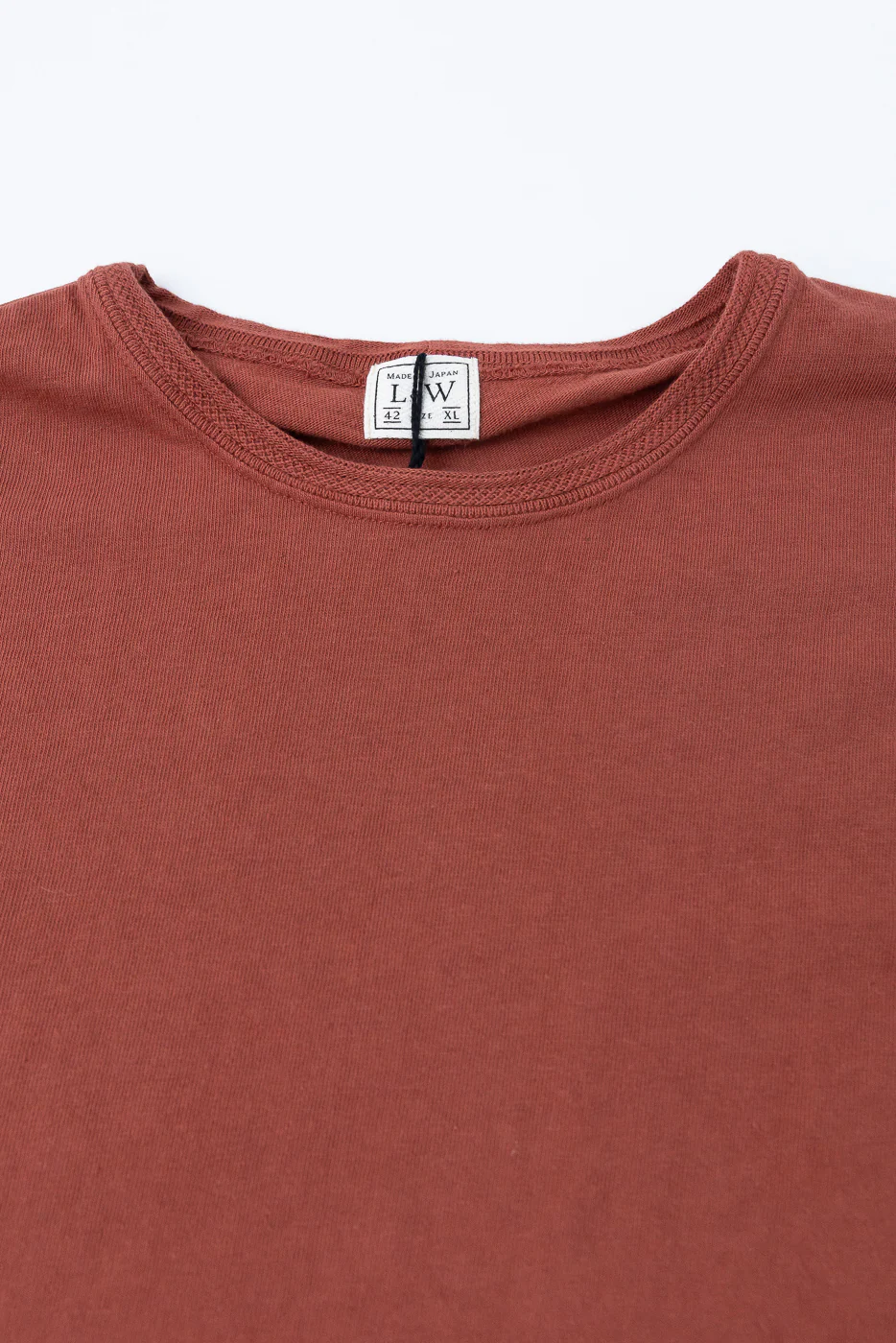 LRC1128 - Shoulder Taped S/S Crewneck Tee - Burgundy - Image 2