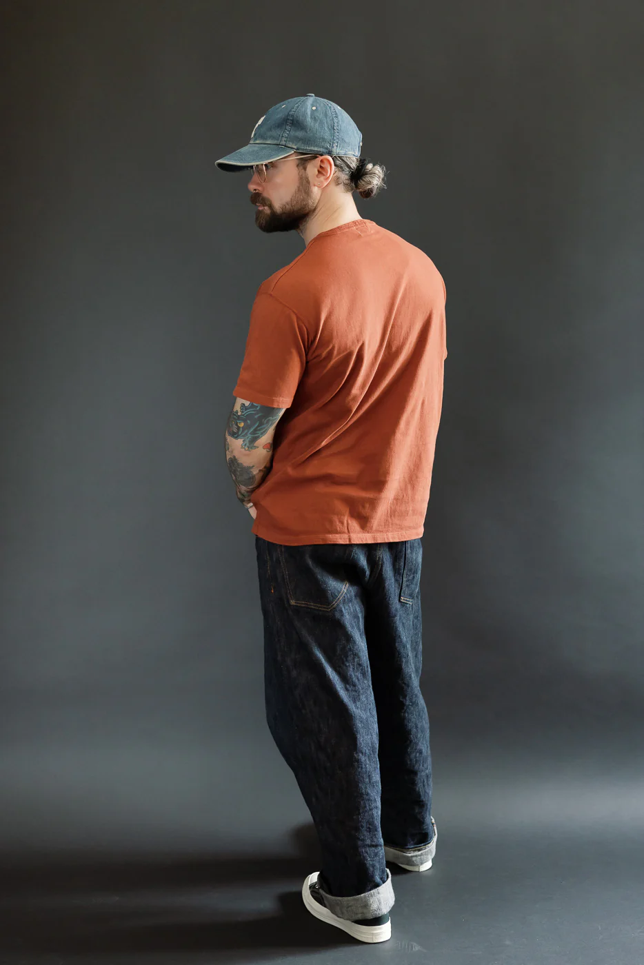 LRC1128 - Shoulder Taped S/S Crewneck Tee - Burgundy - Image 7