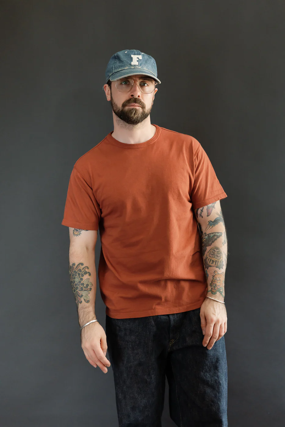 LRC1128 - Shoulder Taped S/S Crewneck Tee - Burgundy - Image 8