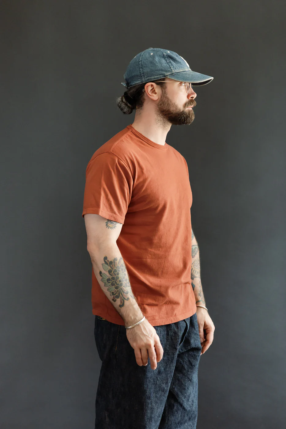 LRC1128 - Shoulder Taped S/S Crewneck Tee - Burgundy - Image 9