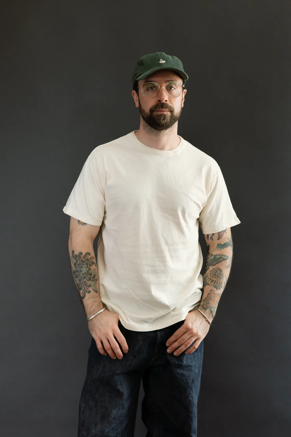 LRC1128 - Shoulder Taped S/S Crewneck Tee - Classic Ivory - Image 8