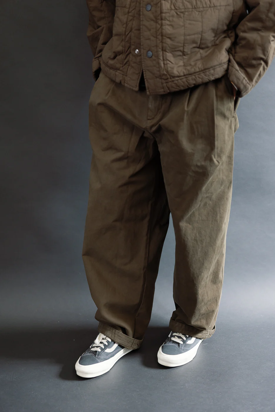 M-C-001 - Ambassador Pants Gabardine Satin - Java Brown - Image 10