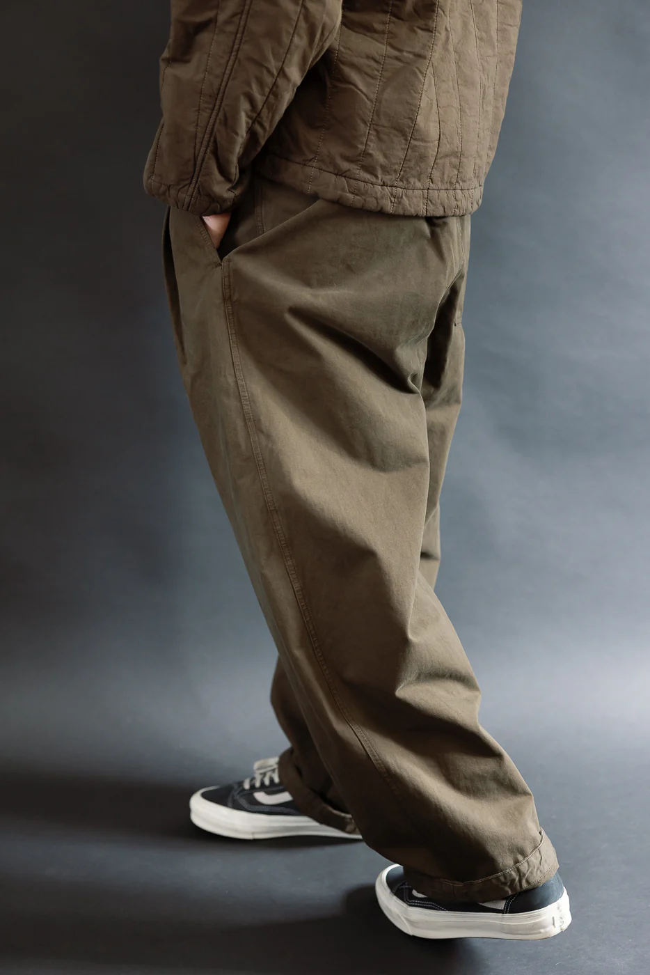 M-C-001 - Ambassador Pants Gabardine Satin - Java Brown - Image 11