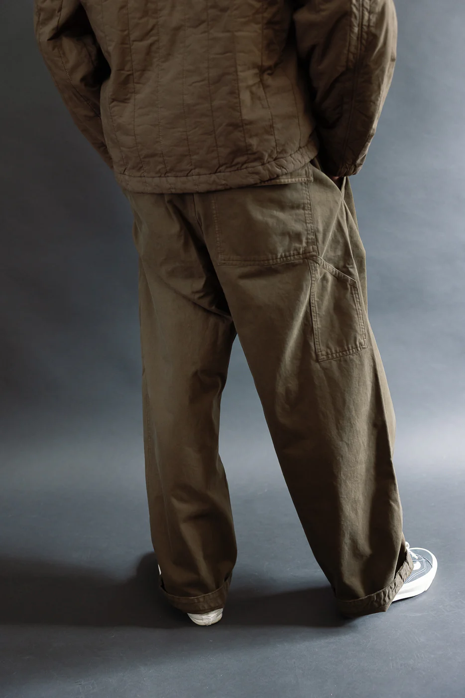M-C-001 - Ambassador Pants Gabardine Satin - Java Brown - Image 12