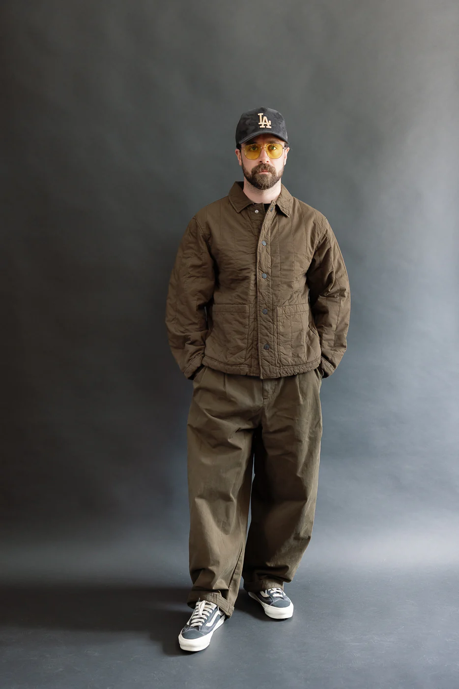M-C-001 - Ambassador Pants Gabardine Satin - Java Brown - Image 7