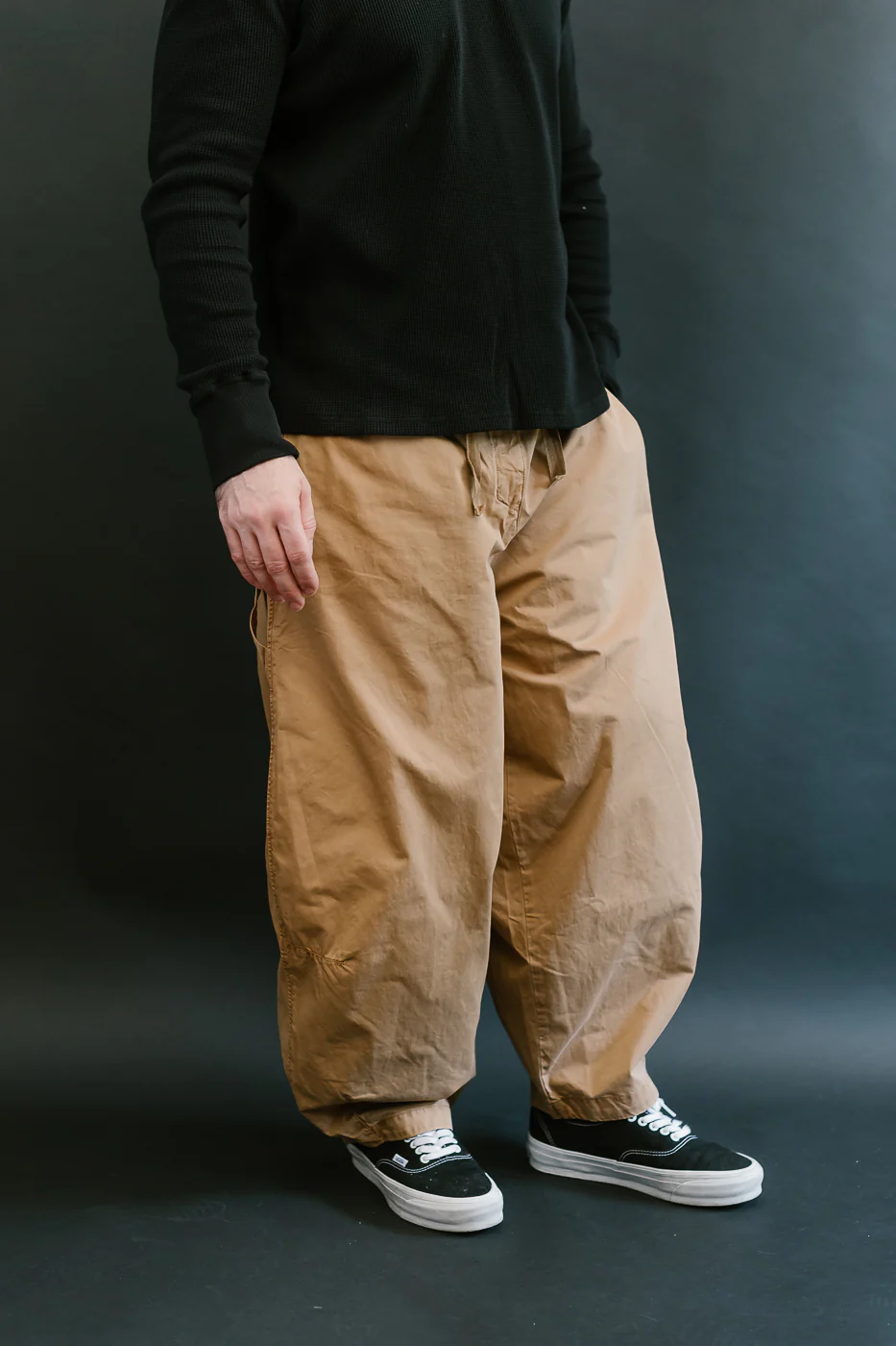 M-C-004 - Sultan Pants Fine Broken Twill - Almond - Image 11