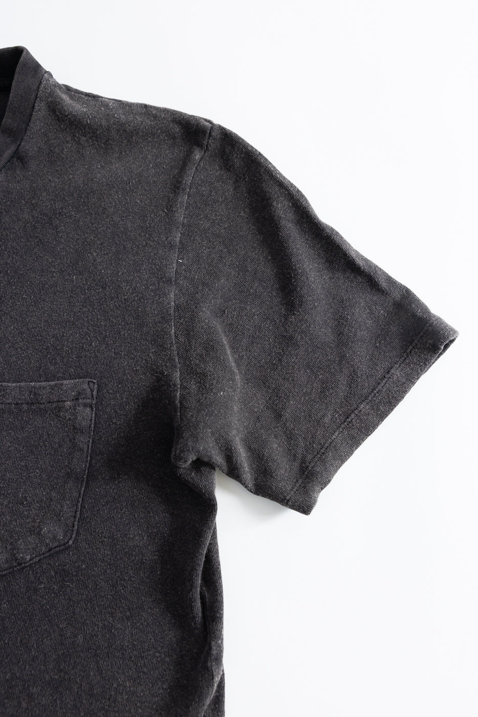 M-J-004 - Pocket T Shirt Cotton Hemp - Vintage Black - Image 4