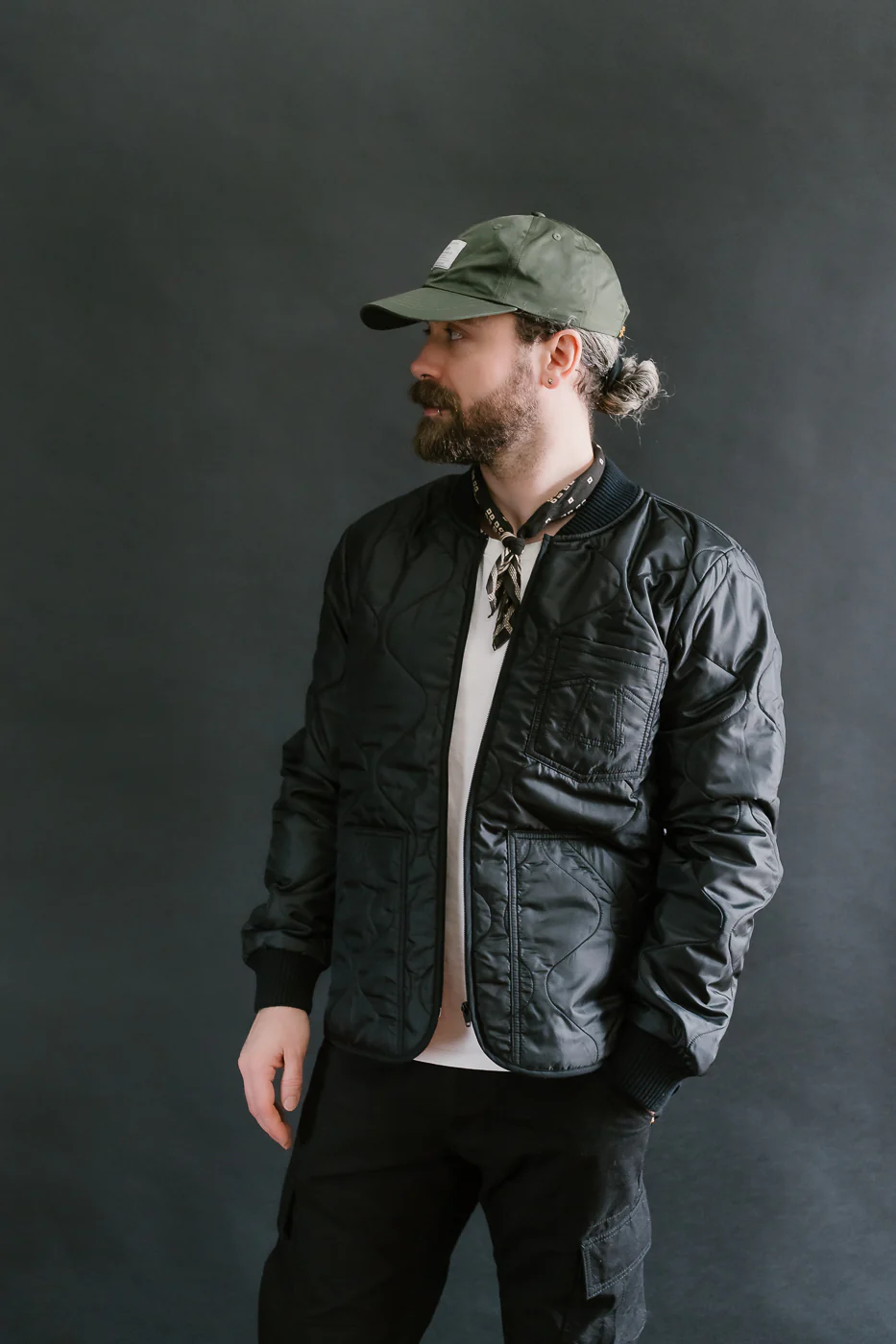 M-Z-A-NOS - Type 2 Frostbite Quilted Nylon Jacket - Black - Image 15