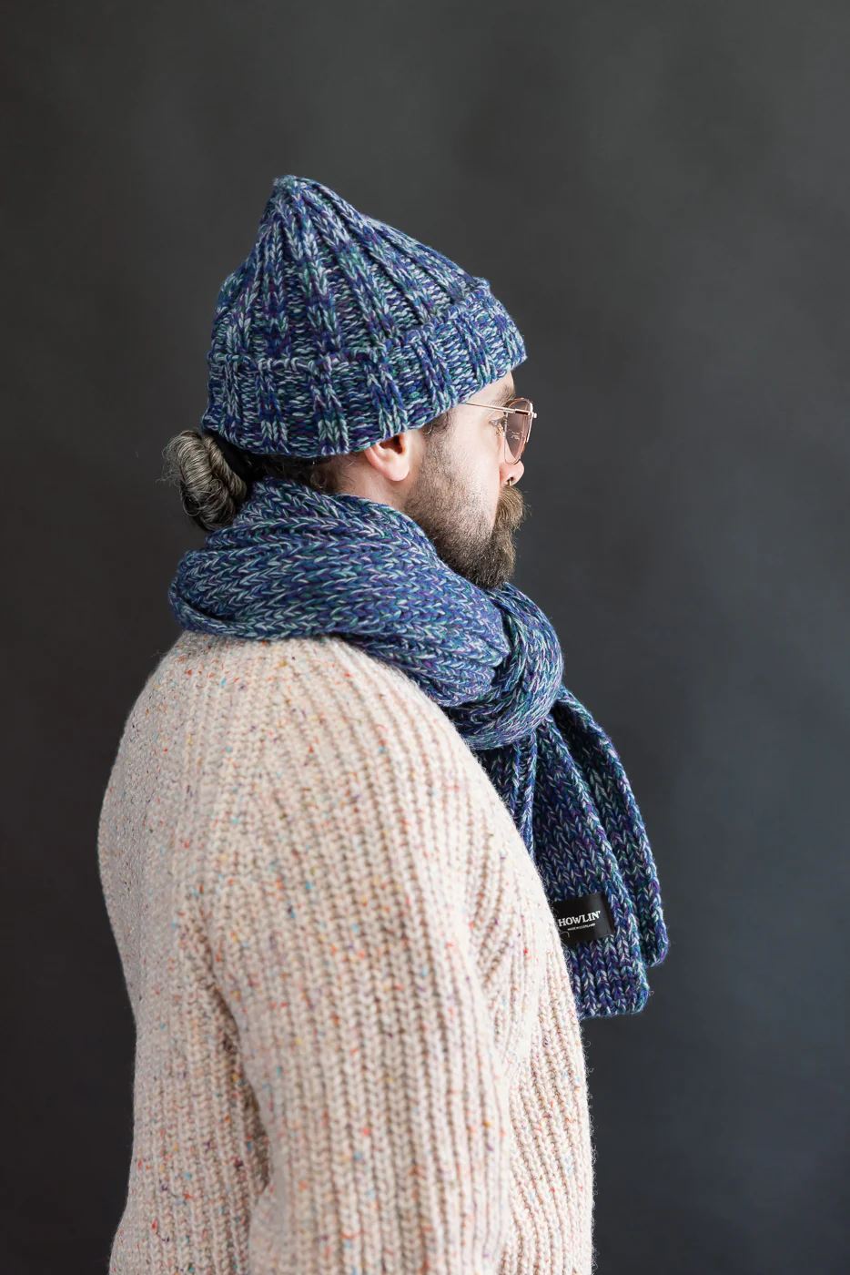 Marled Fantasies Scarf - Diesel Mix - Image 7
