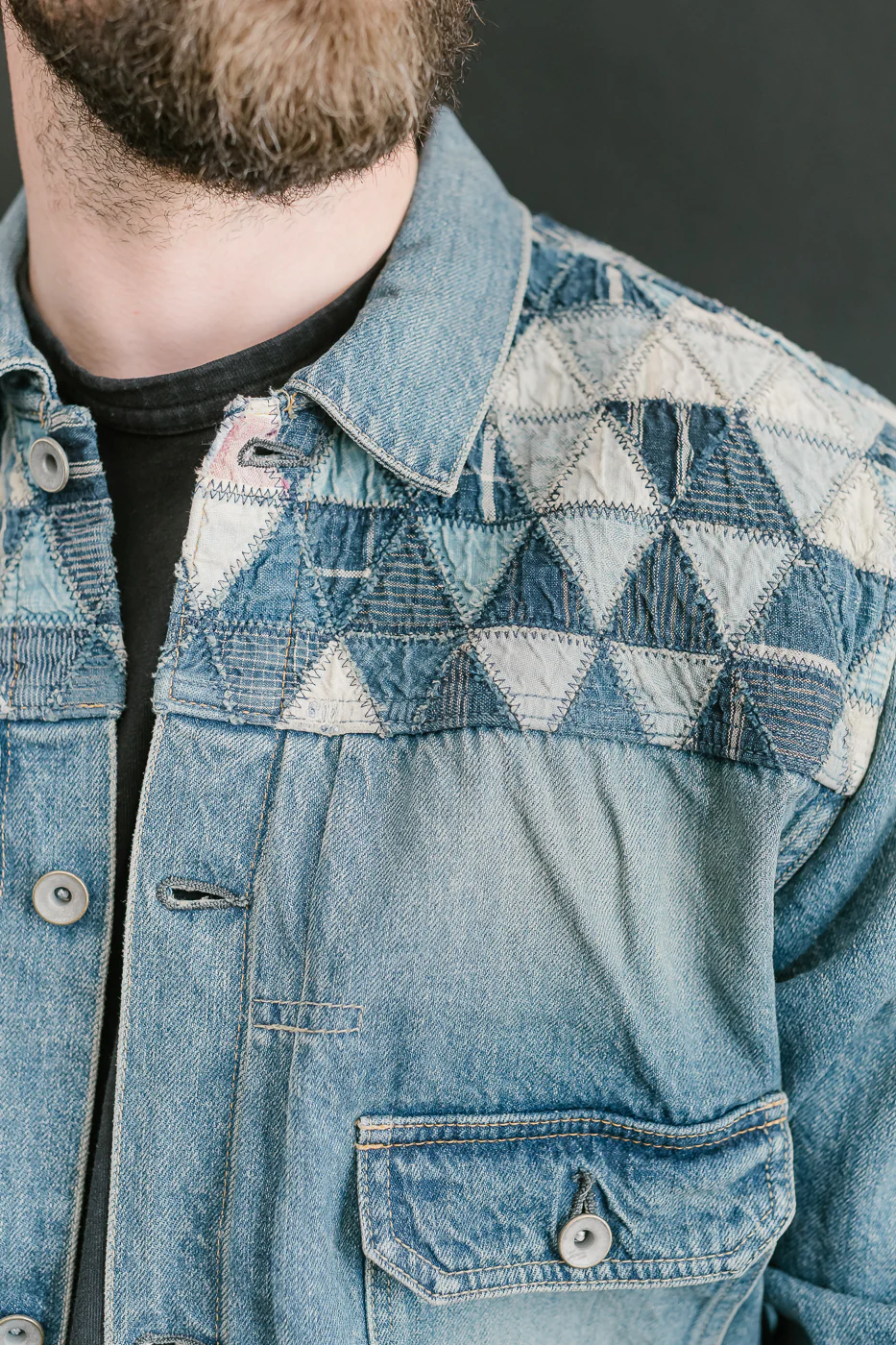 MSP-4000 - Tsugihagi Selvedge Denim Jacket - Used Indigo - Image 18