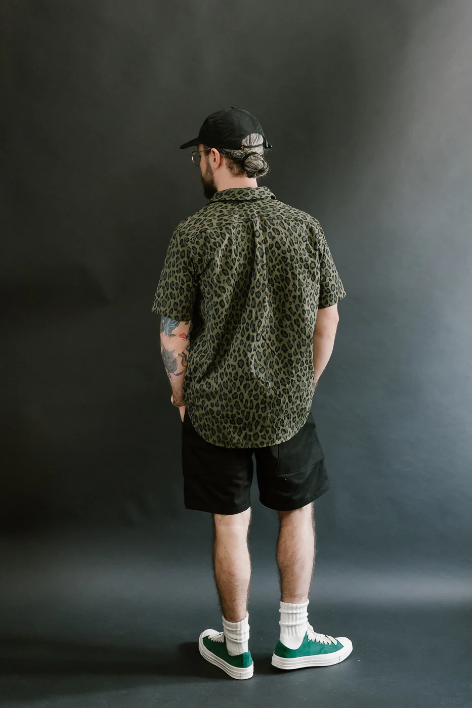 Oxford Shirt Cheetah Camo - Olive - Image 9