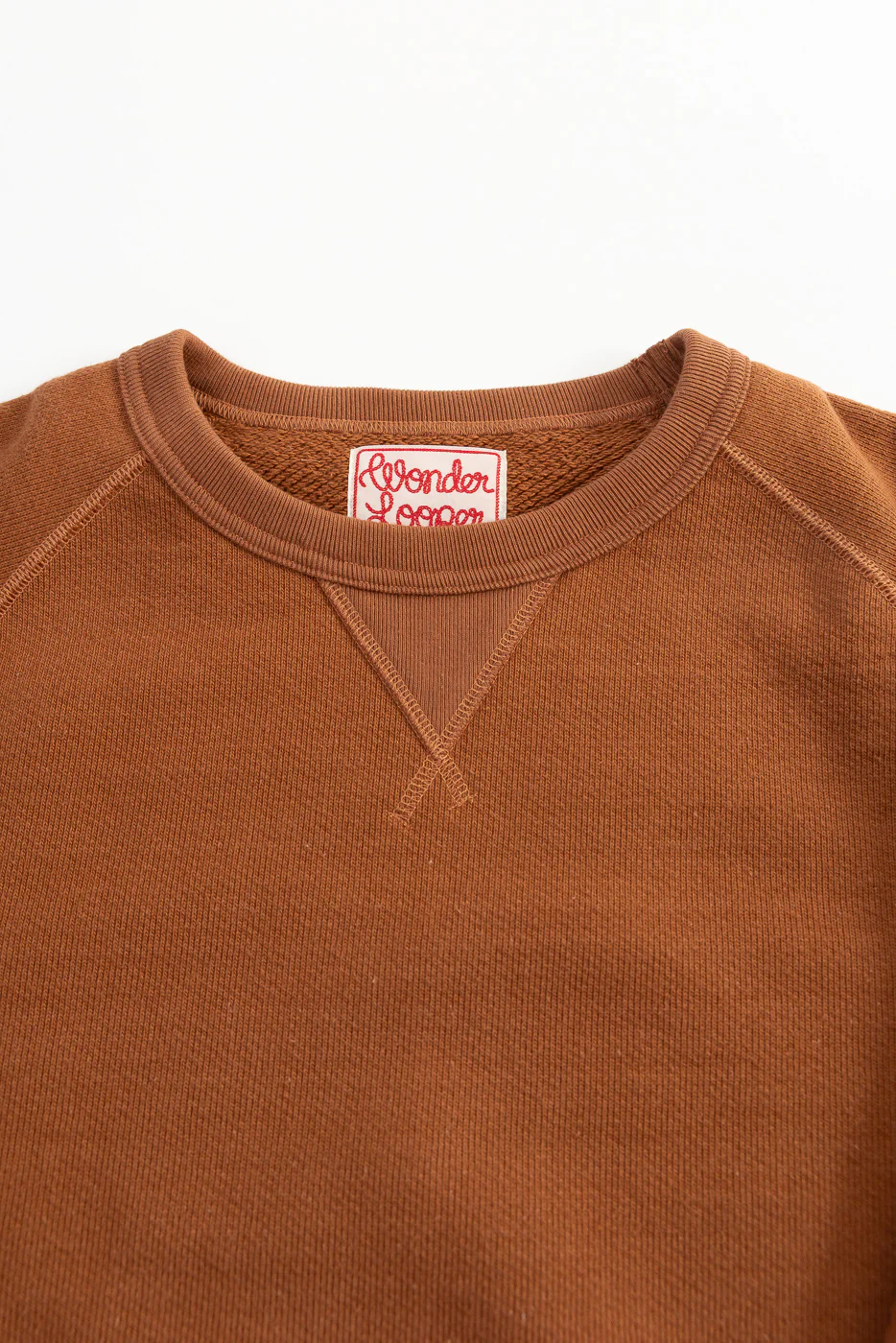 Pullover Crewneck - Double Heavyweight French Terry - Rust - Image 2