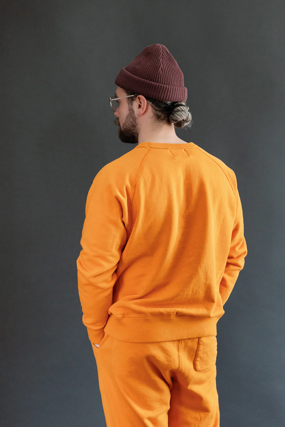 Pullover Crewneck - Super Looper French Terry - Orange - Image 10