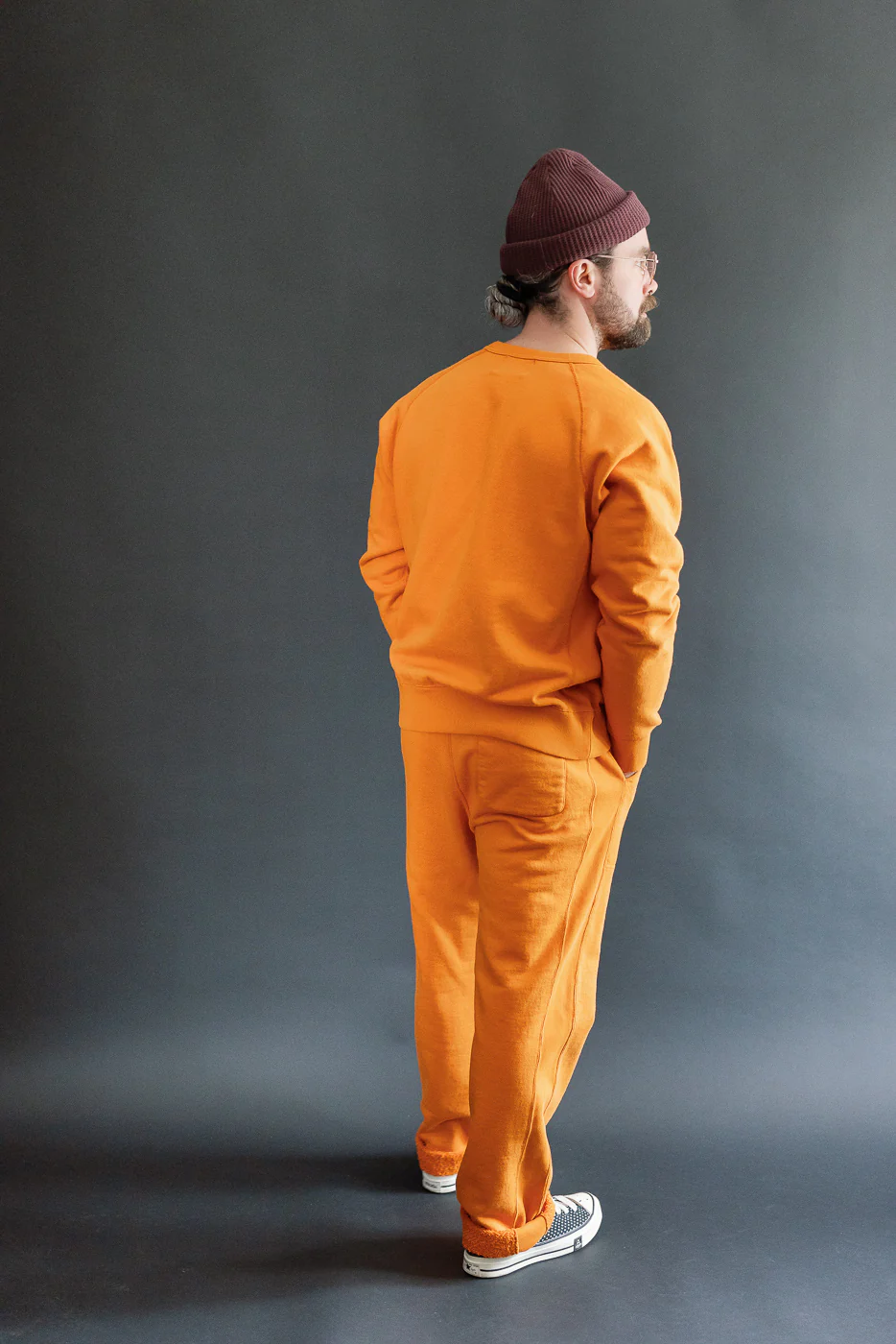 Pullover Crewneck - Super Looper French Terry - Orange - Image 7