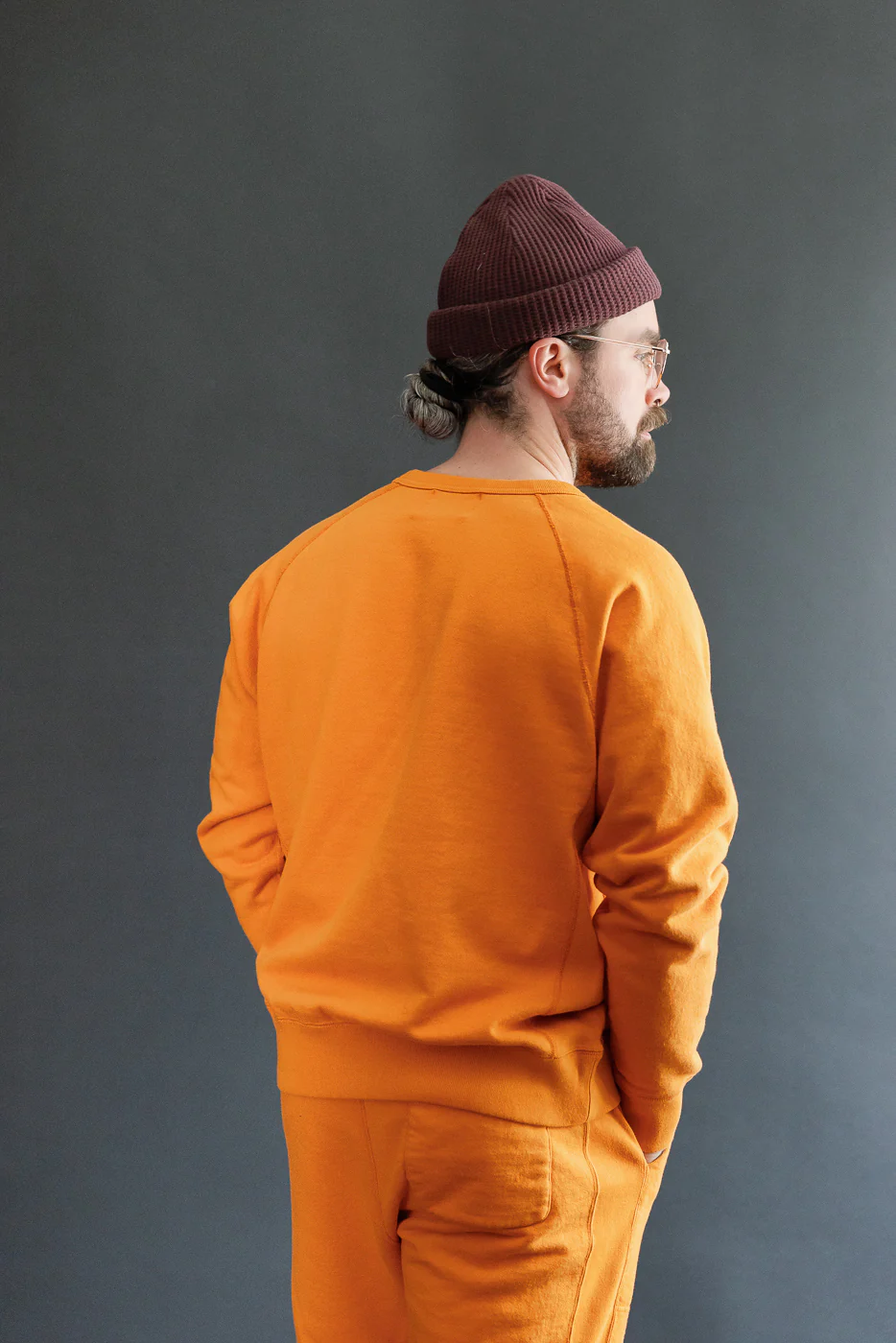 Pullover Crewneck - Super Looper French Terry - Orange - Image 9
