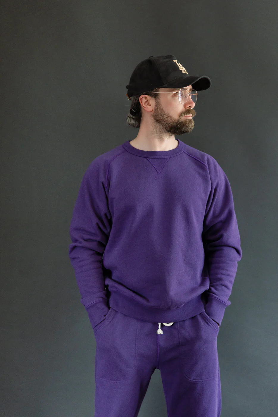 Pullover Crewneck - Super Looper French Terry - Purple - Image 13