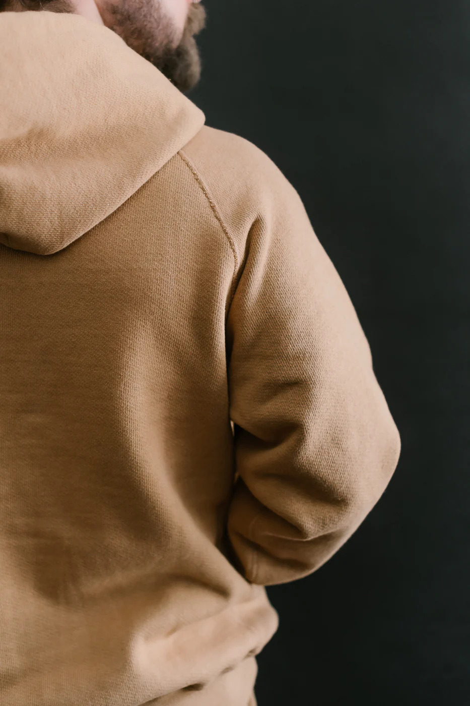 Pullover Hoodie - Double Heavyweight French Terry Foxfibre® - Coyote 80 - Image 20