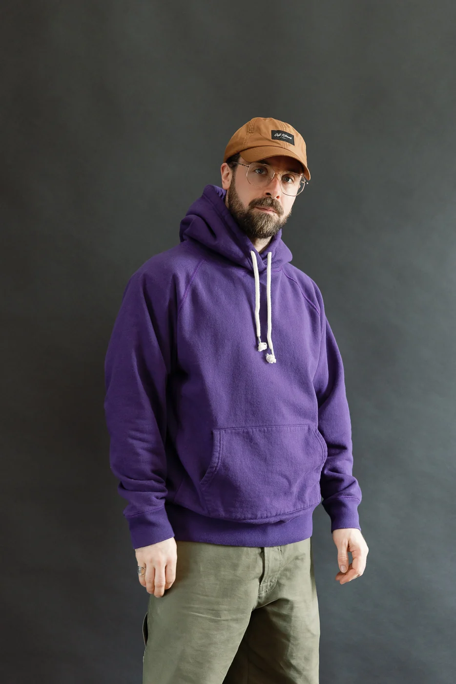 Pullover Hoodie - Super Looper French Terry - Purple - Image 14