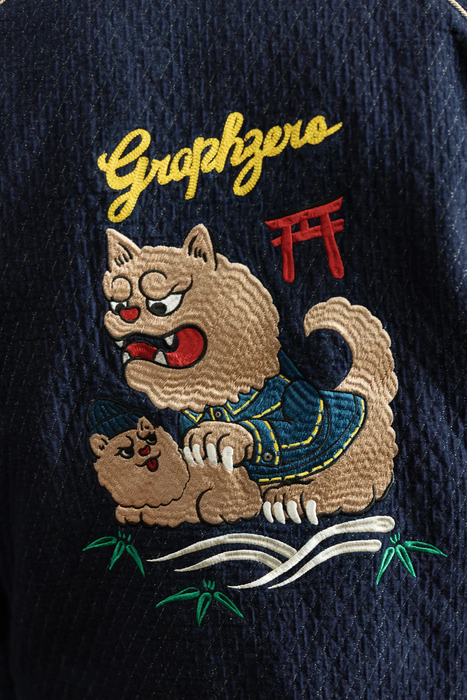 Quilted Sukajan Jacket - Indigo - Image 30