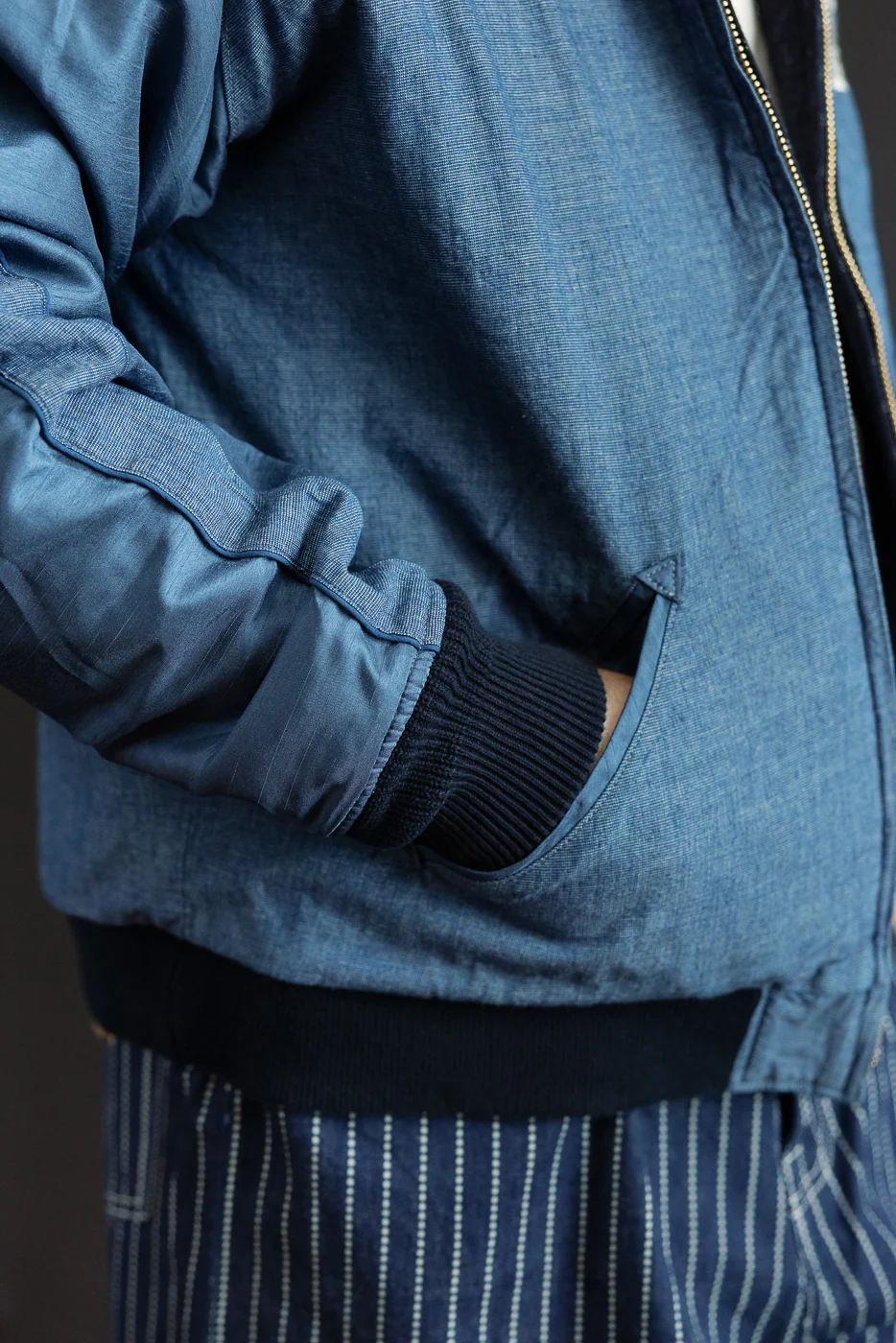 Quilted Sukajan Jacket - Indigo - Image 37