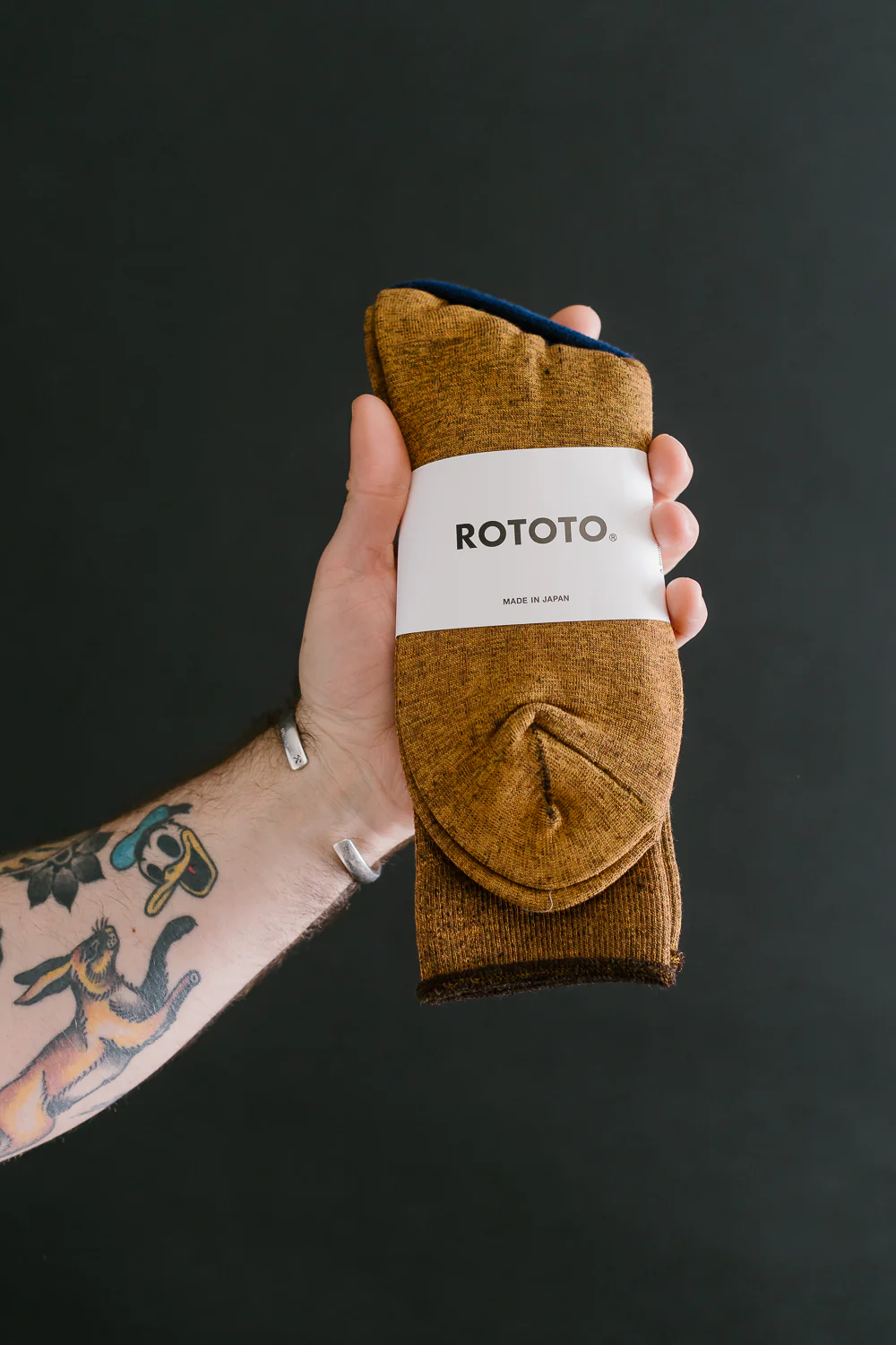 R1044 - City Crew Socks - Yellow, Brown - Image 2