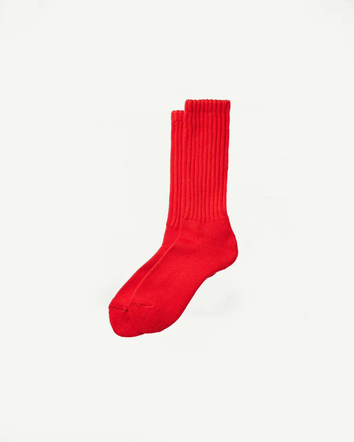R1334 - Loose Pile Crew Sock - Red