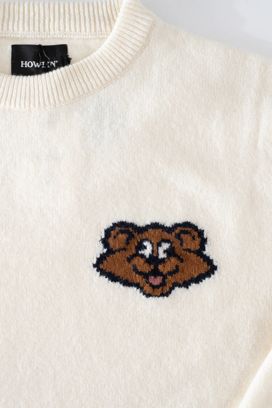 Real Shaggy Bear Pullover - Ecru - Image 2