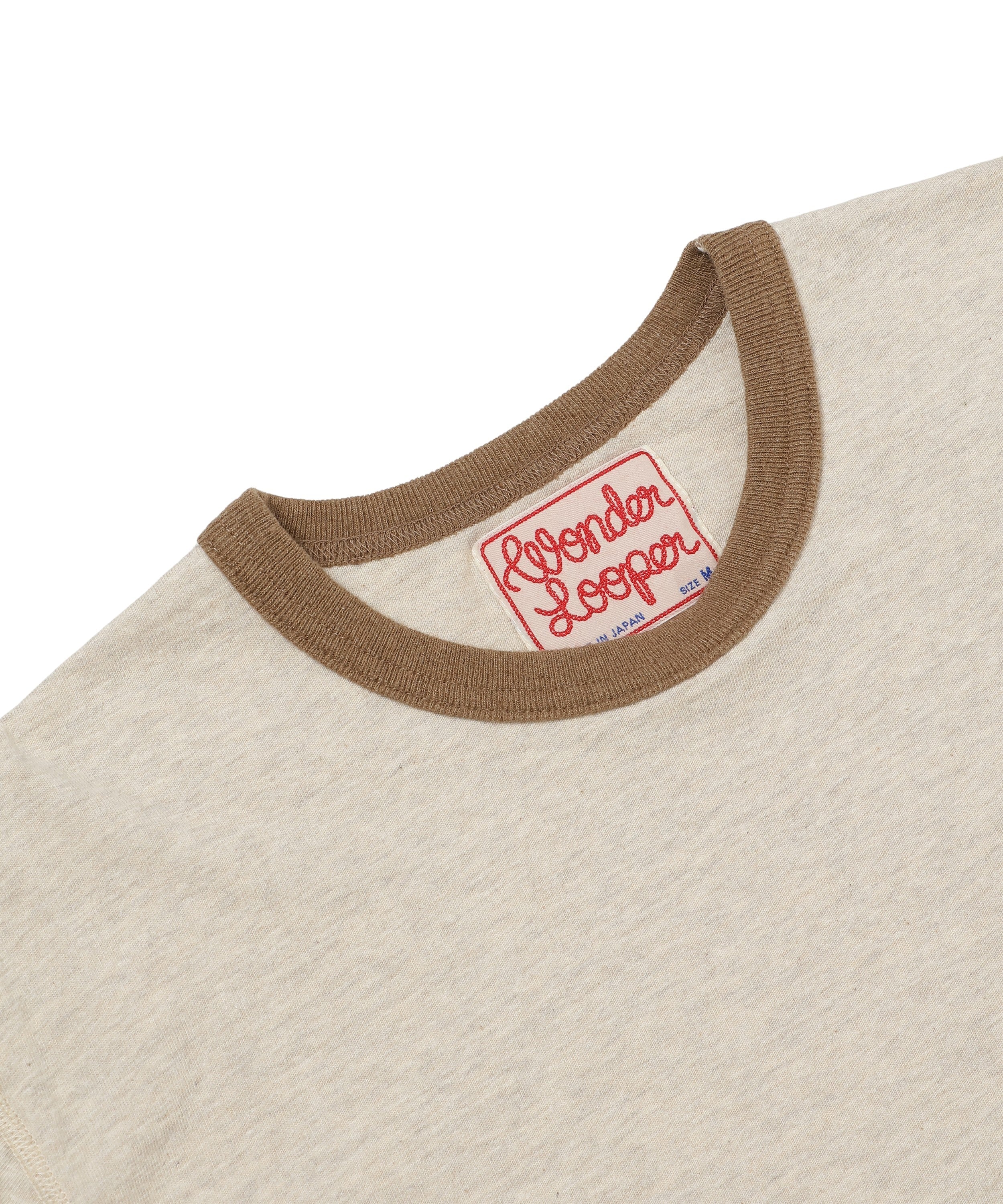 Recycled Cotton Foxfibre® Ringer T - Stone - Image 2