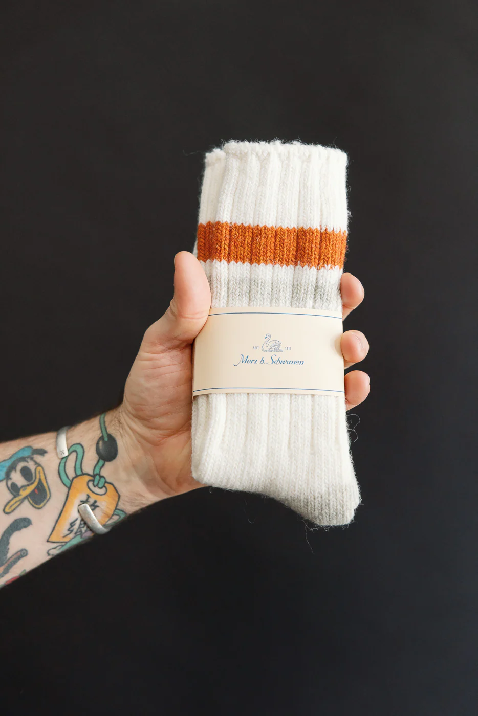 RW04.0214 - Recycled Wool Socks - Nature, Amber - Image 2