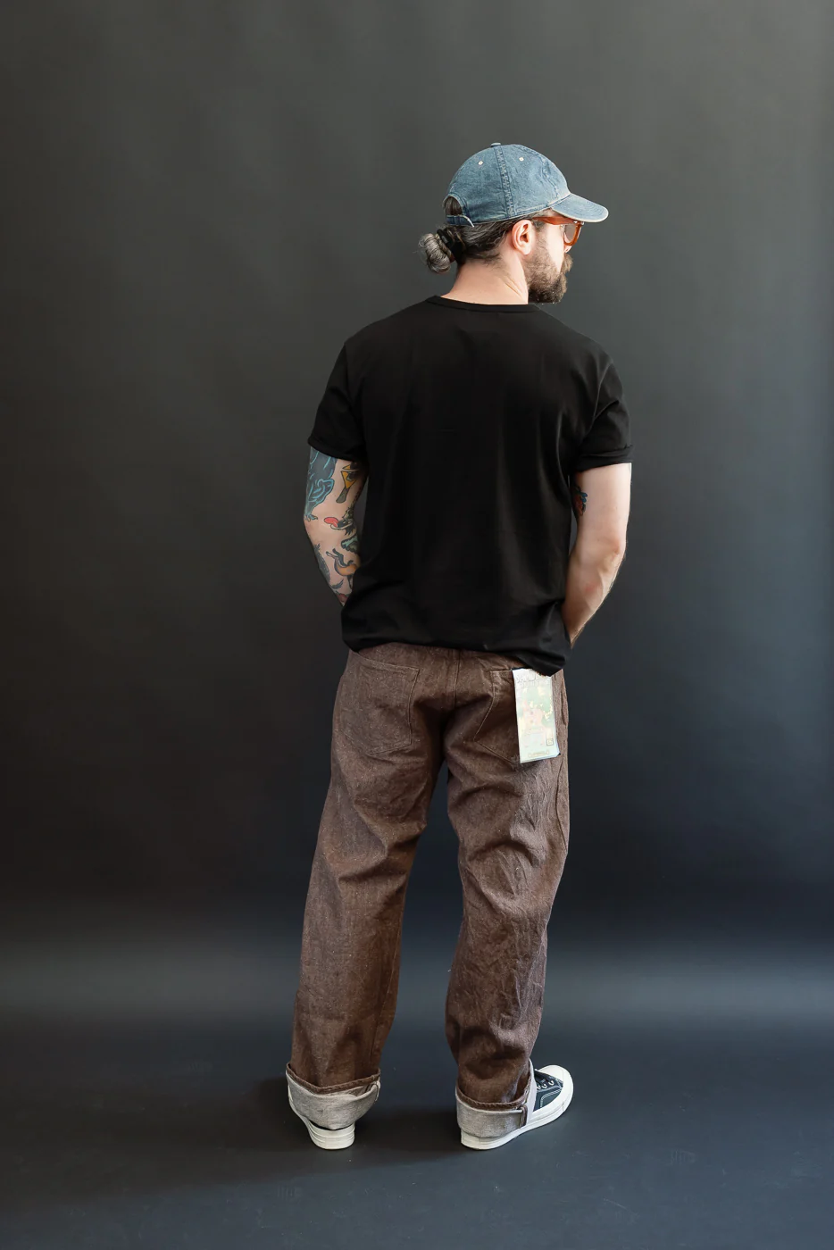 S0150BRX - 15oz "Kanoko Brown" Denim - Regular Straight - Image 10