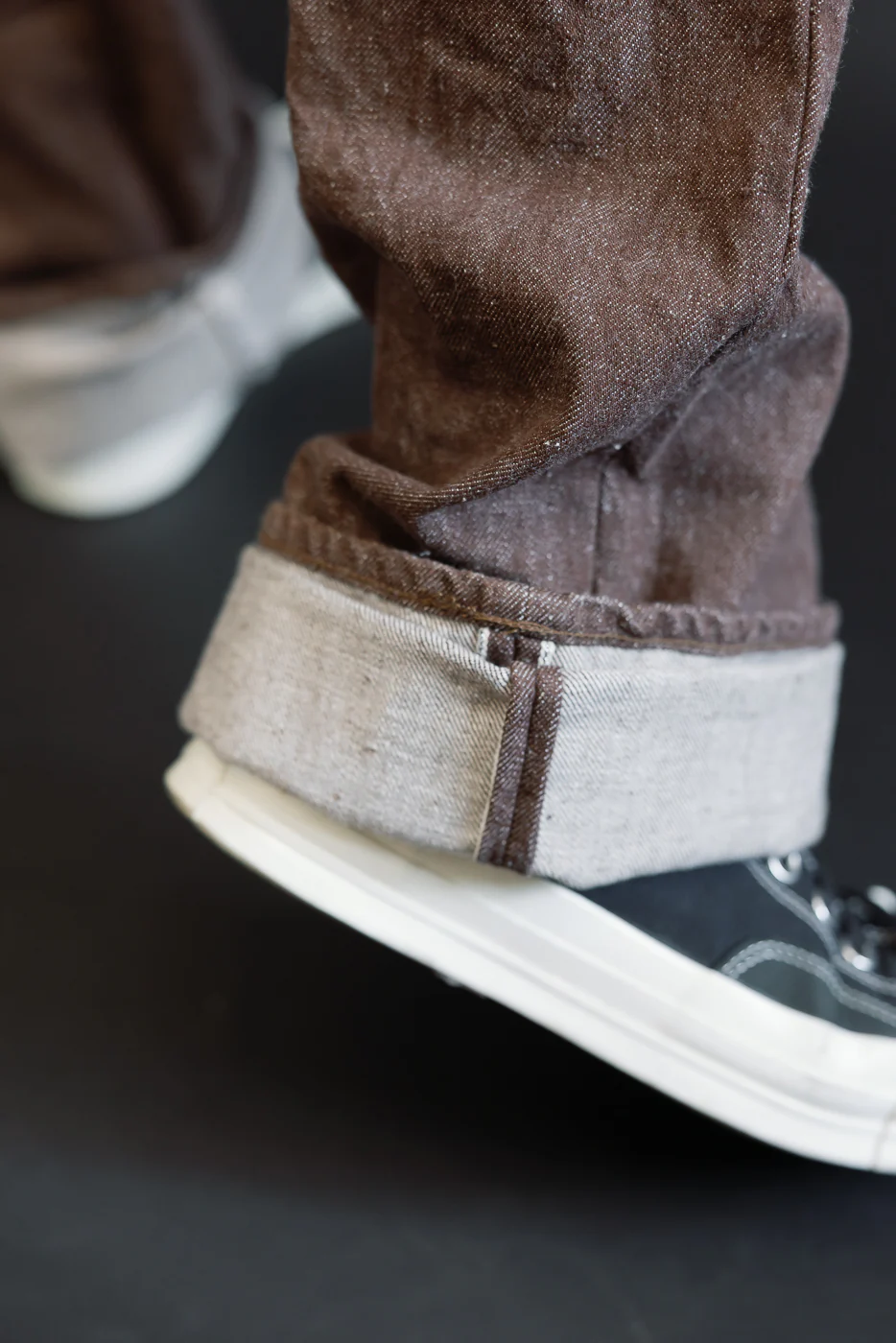 S0150BRX - 15oz "Kanoko Brown" Denim - Regular Straight - Image 19