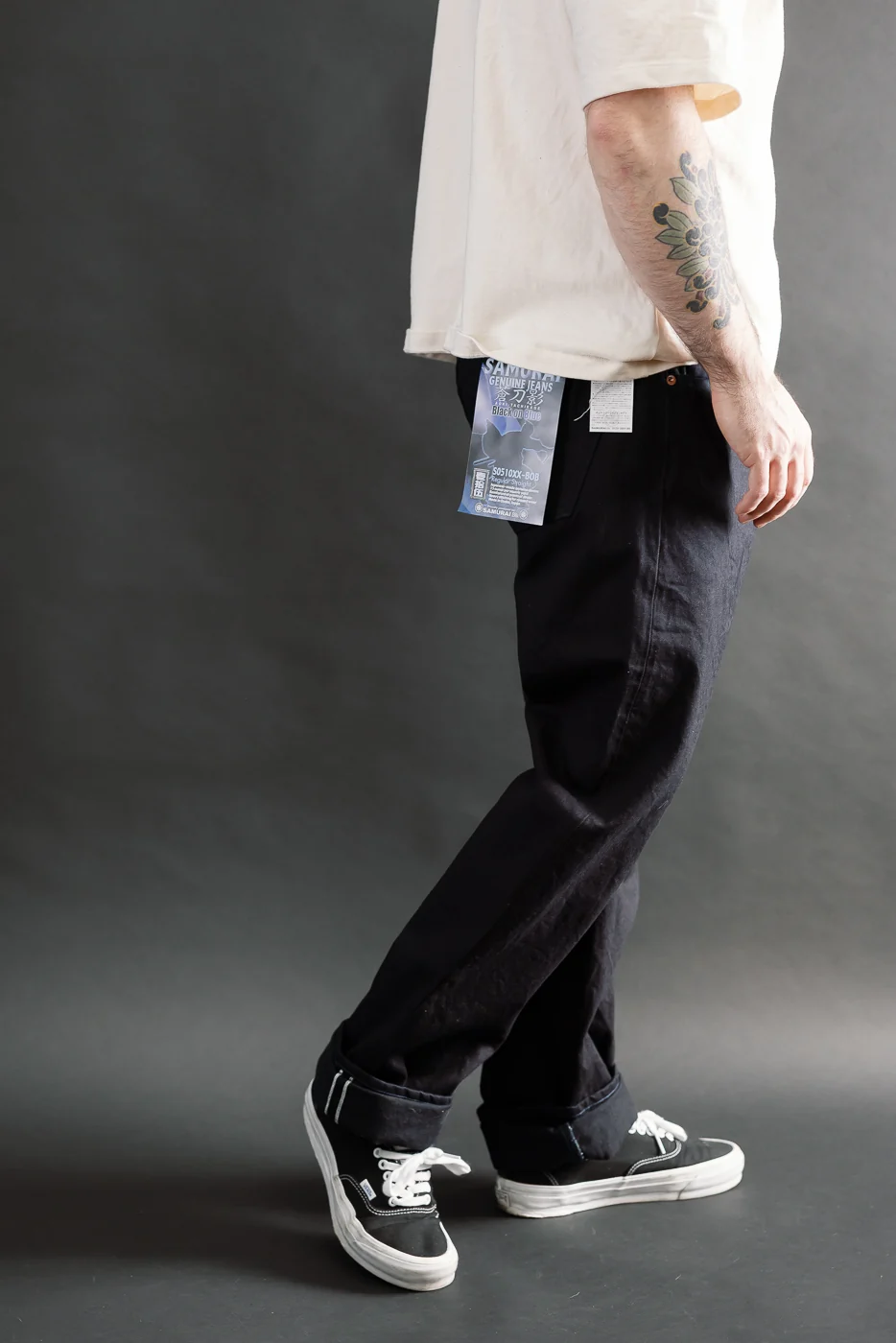 S0510XX-BOB - 15oz "Aoki Tachikage" Black Blue Selvedge Denim - Regular Straight - Image 13