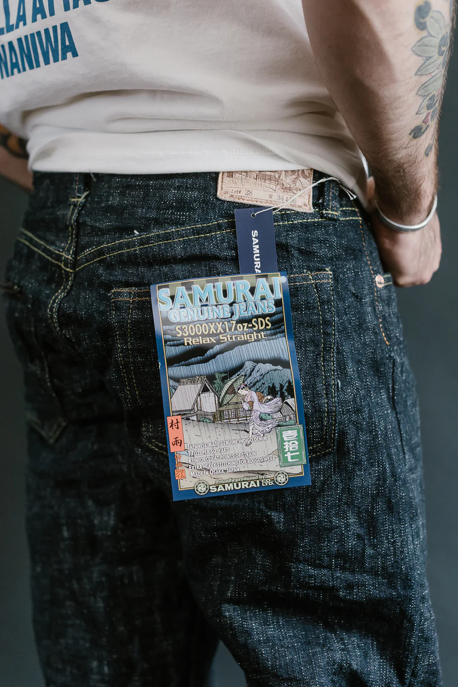 S3000XX17oz-SDS - 17oz "Murasame" Rain Slub Selvedge Jeans - Relaxed Straight - Image 19