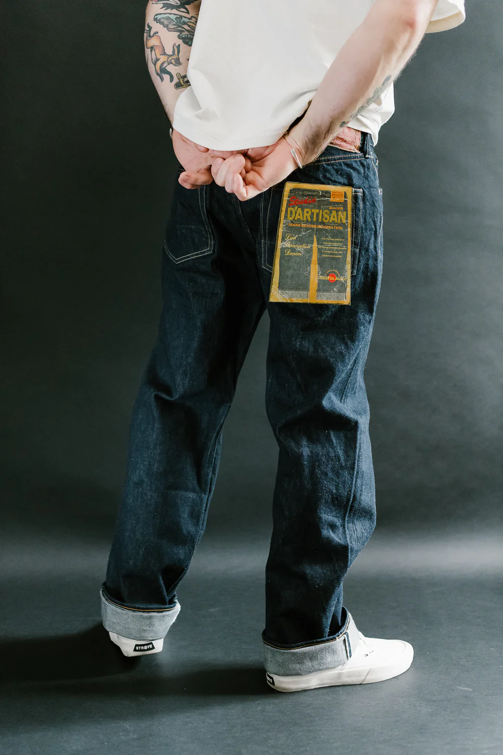 SD-801S - 15oz Selvedge Jeans Regular Straight - Natural Indigo O/W - Image 13