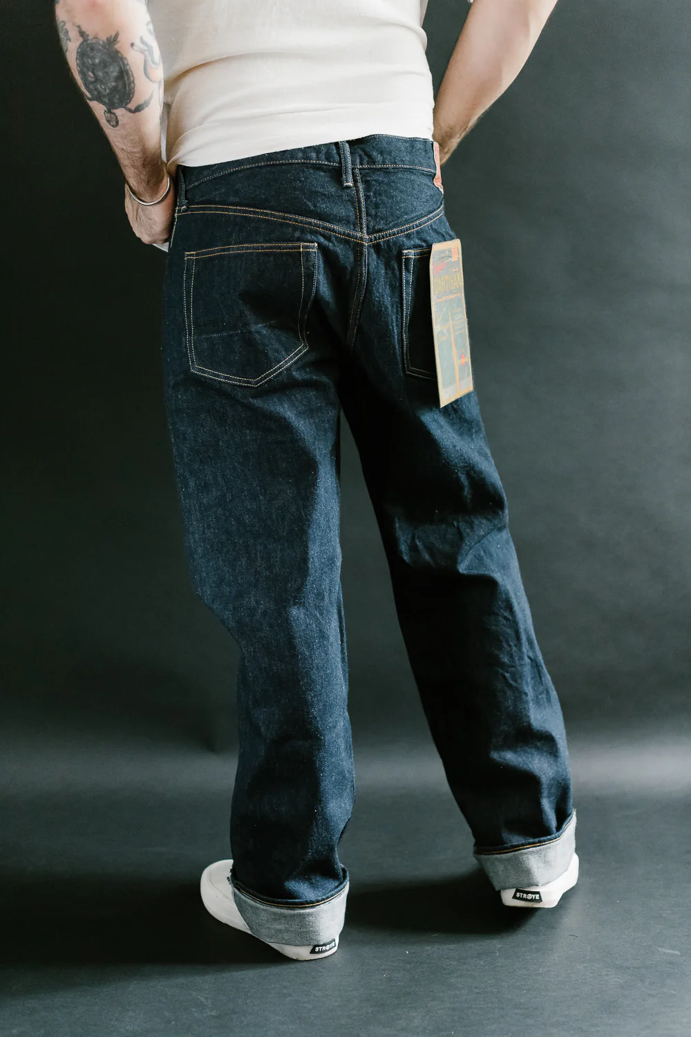 SD-801S - 15oz Selvedge Jeans Regular Straight - Natural Indigo O/W - Image 14