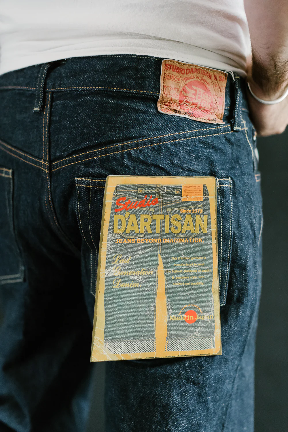 SD-801S - 15oz Selvedge Jeans Regular Straight - Natural Indigo O/W - Image 18