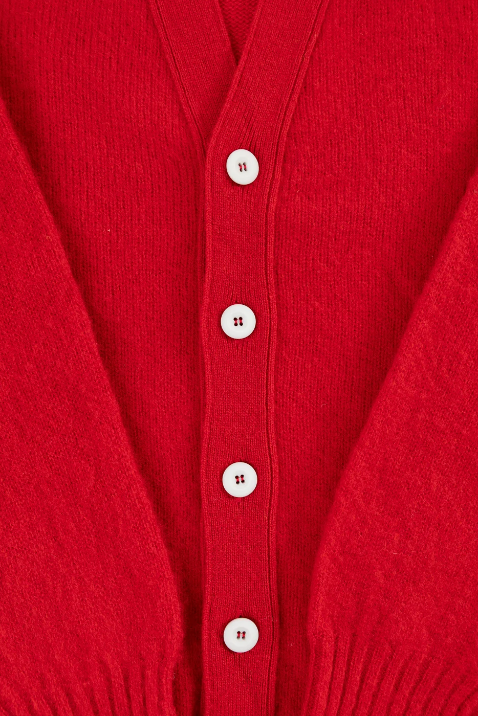 Shaggy Bear Cardigan - Flaming Red - Image 3