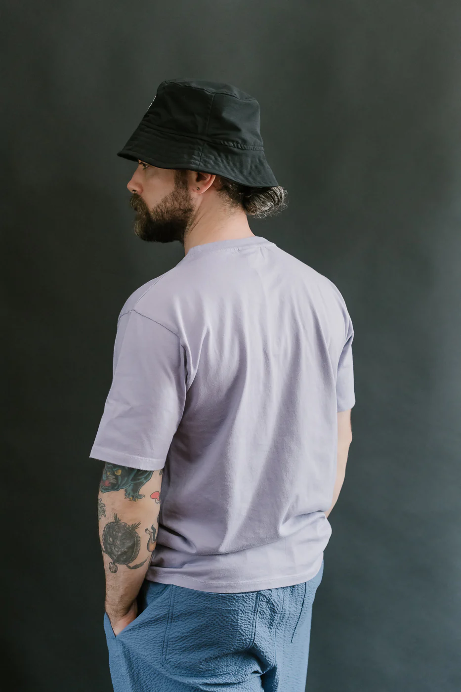 Shaggy Bear T-Shirt - Violet Dreams - Image 11