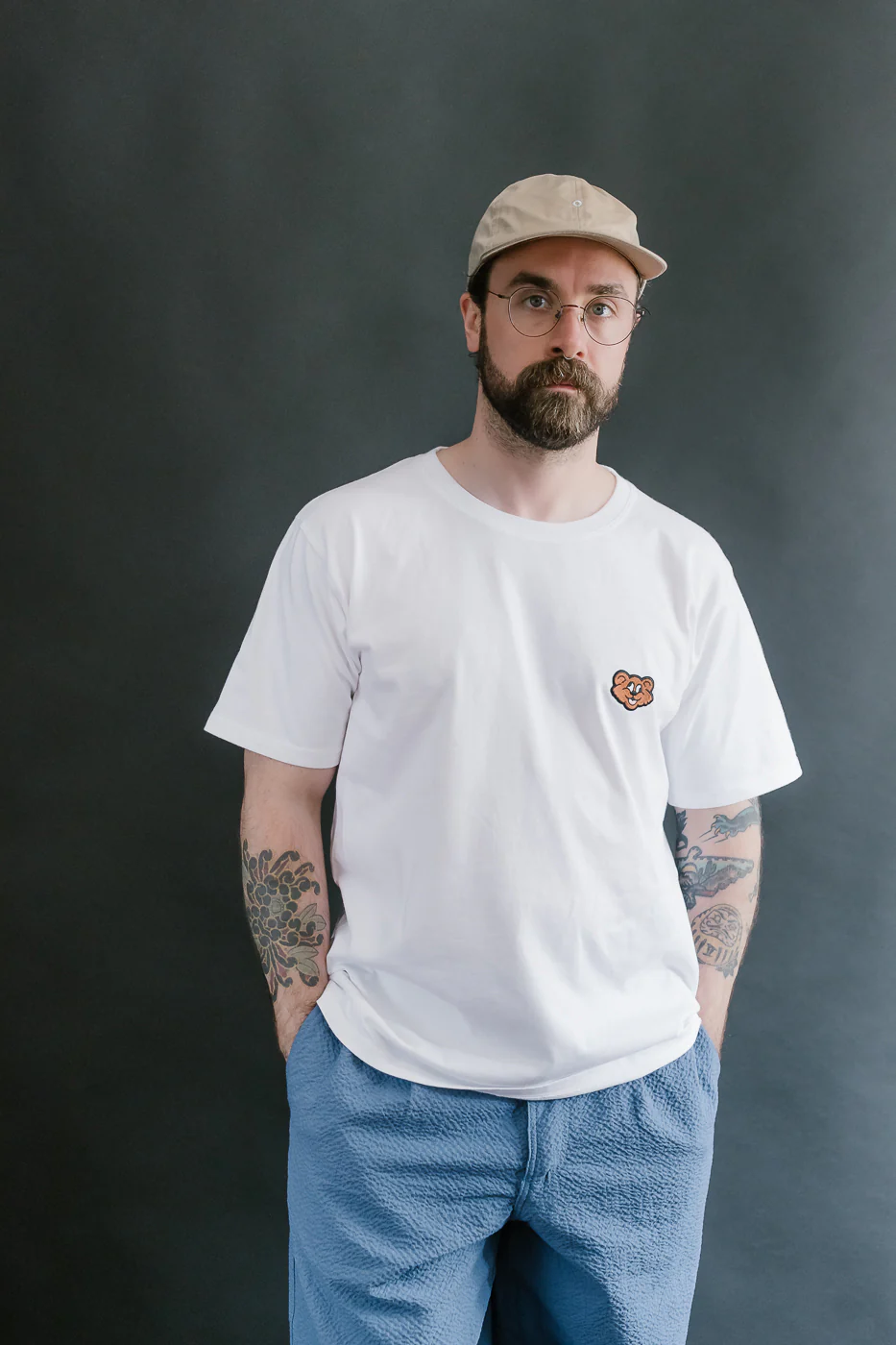 Shaggy Bear T-Shirt - White - Image 14